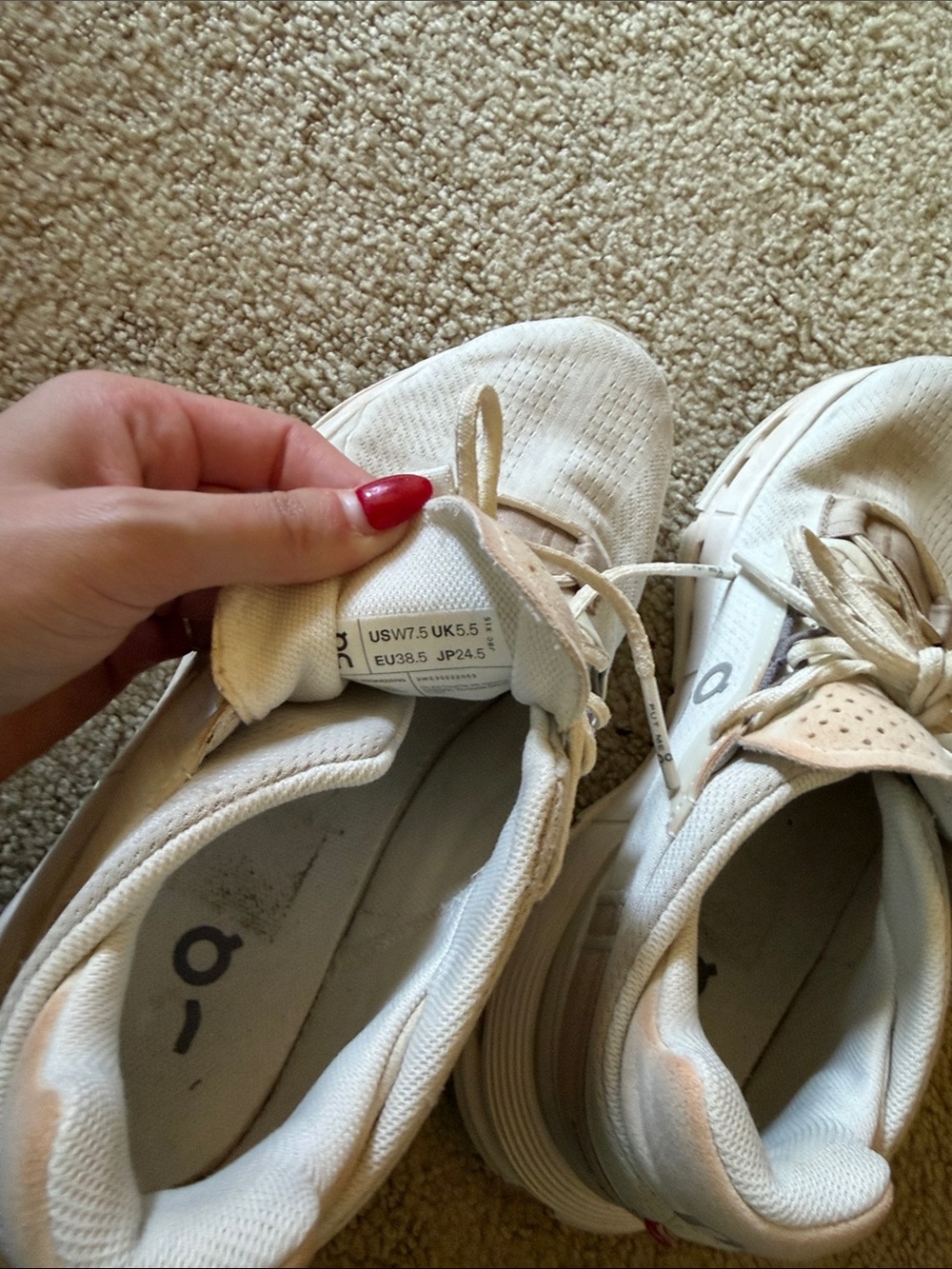 On Running Cloudnova 2 Women’s Sneakers in White with Cream Accents - Ice/Sand - Picture 5 of 5